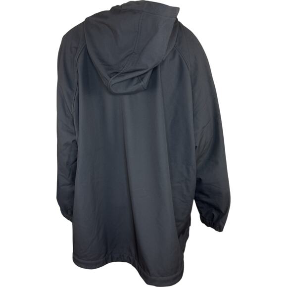 Dennis Basso V-Luxe Black Coat Hooded Zip Button Vent Adjustable 2X Outerwear - Picture 11 of 14